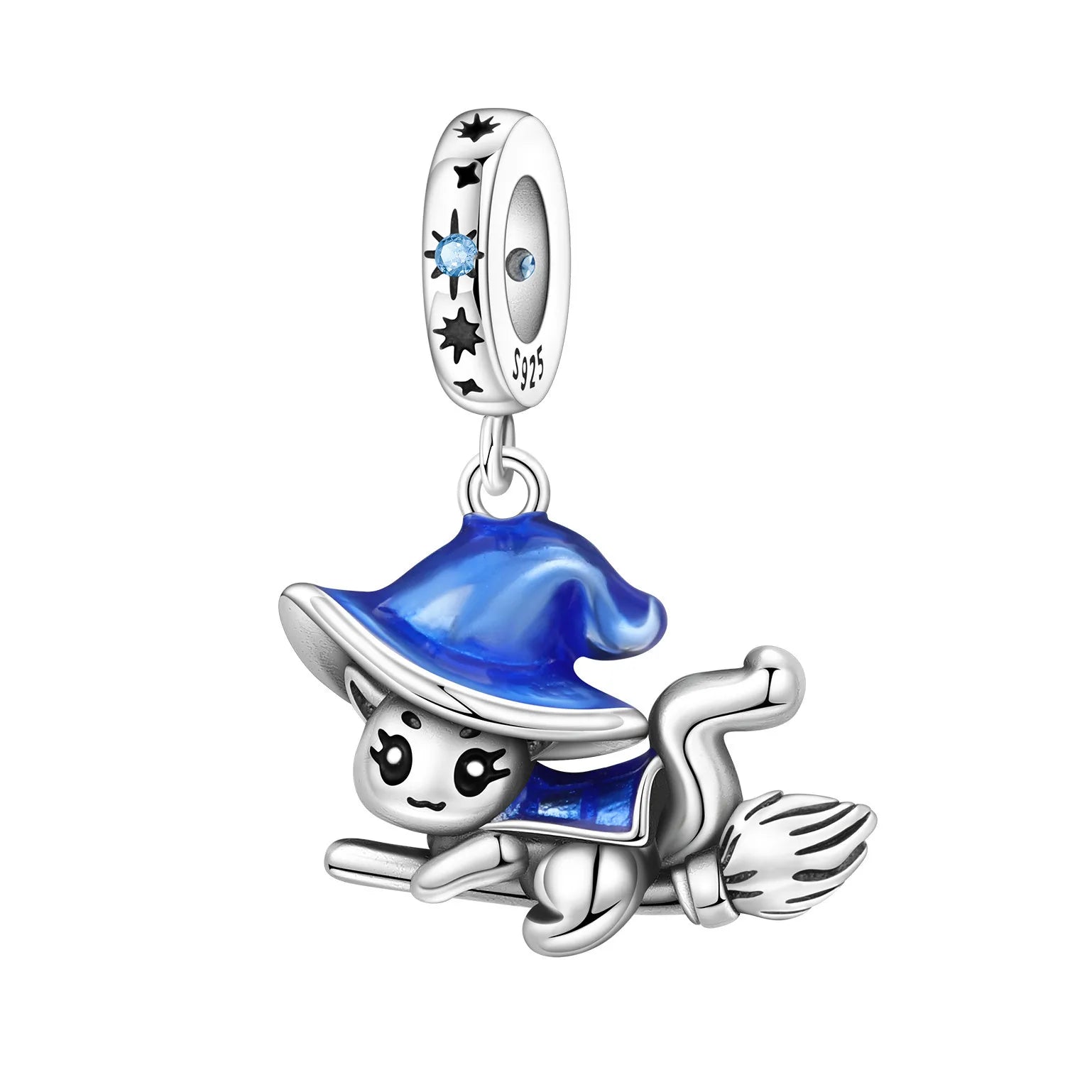 PANPOKI 925 Sterling Silver Little Devil Decoration Pendant Beads Original Pendant Bracelet Charm Jewelry Party DIY Trendy Gift