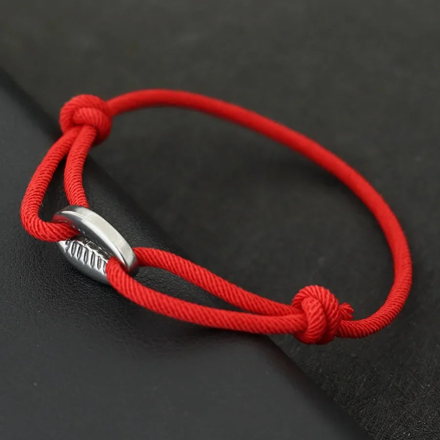 Handwoven Rope Macrame Bracelet Men Adjustable Nickel Black Shell Braclet Summer Beach Surfer Braslet Pulseira Corda Masculina