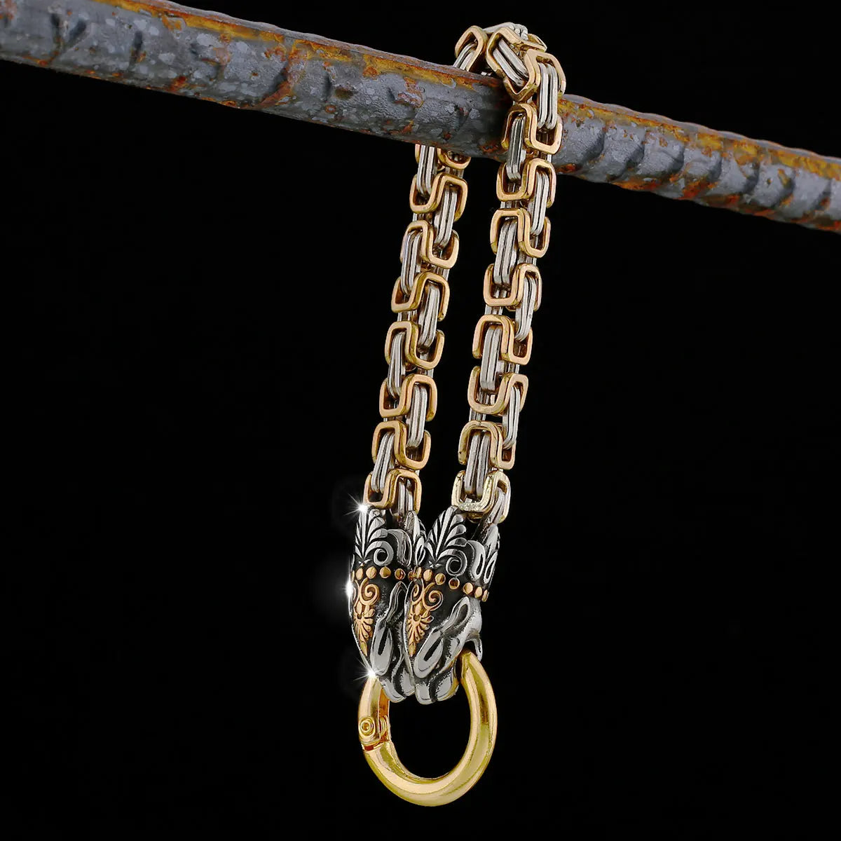 Stainless Steel Men's Retro Viking Bracelet
