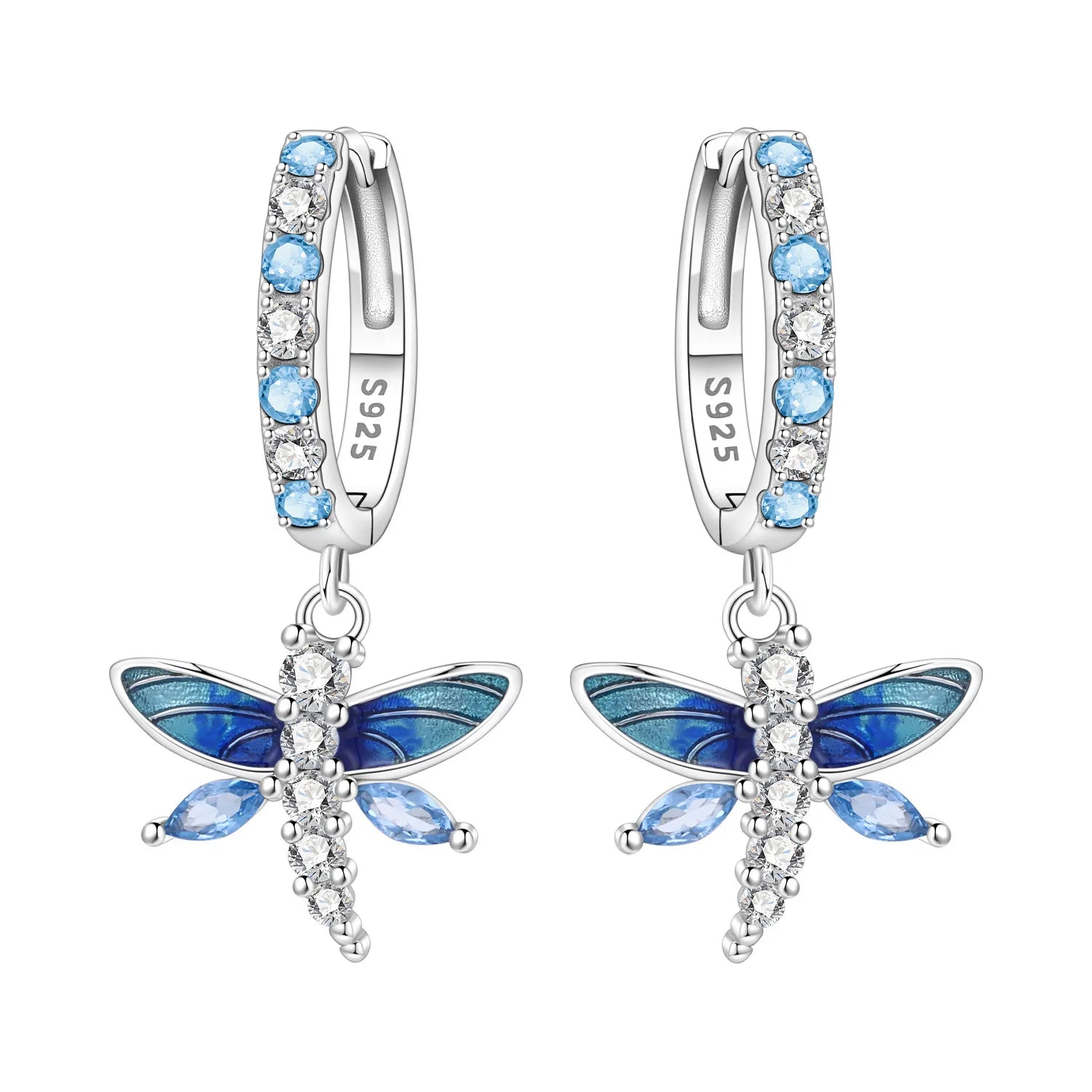 PANPOKI 925 Sterling Silver Bee Insect Earrings Original Jewelry Drop Earrings Jewelry Party Anniversary Trendy Gifts