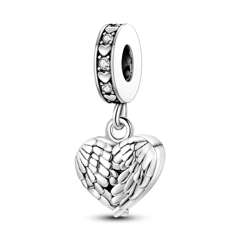 New 925 Sterling Silver Charm Love Heart Warm Family Series Beads Fit Original Charms Bracelets Pendant DIY Jewelry Gift - Madeinsea©