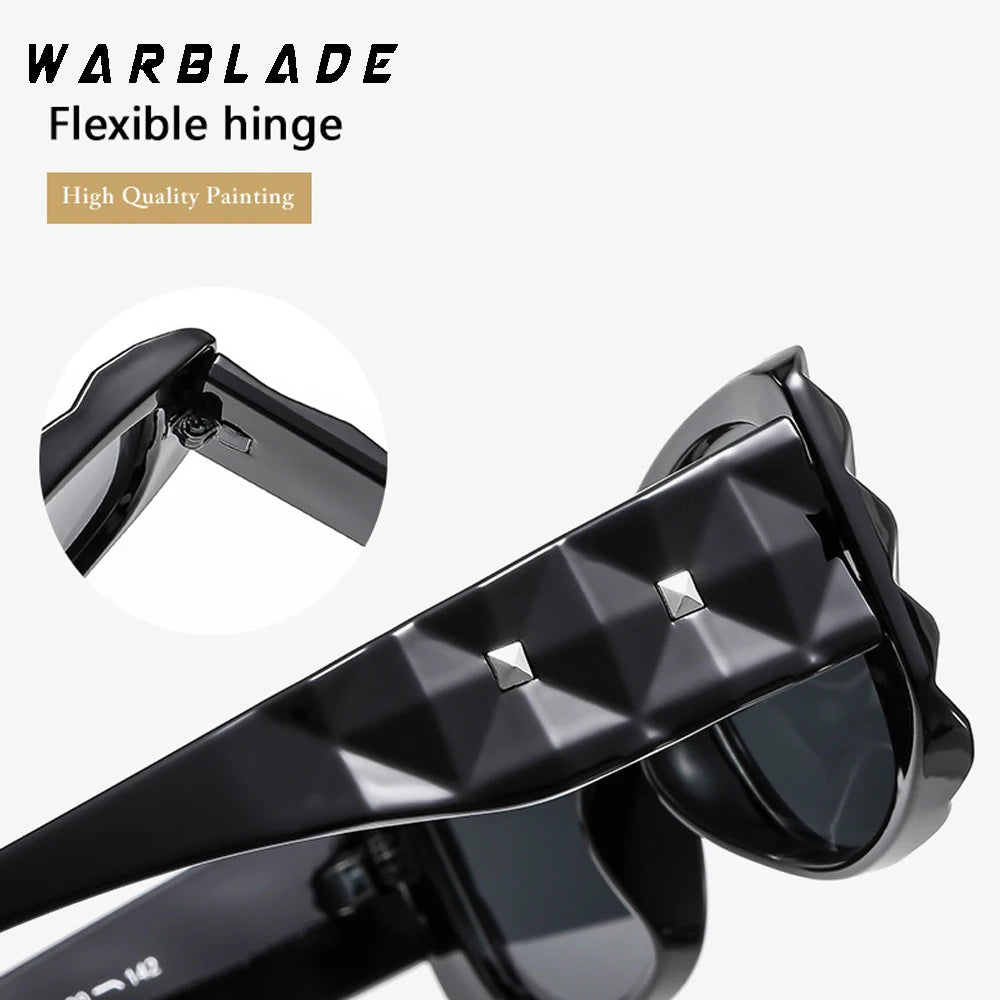 2025 luxus Marke Design Fashion Square Frauen Sonnenbrille Retro Gradienten Objektiv Männer Punk Sommer Outdoor Reise Sonnenbrille UV400