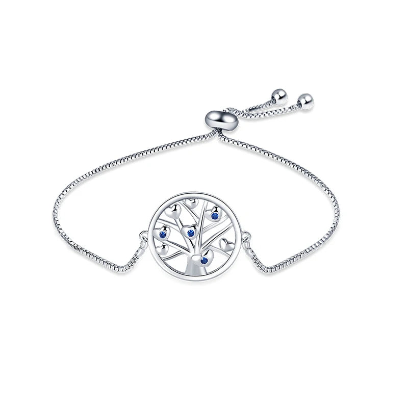 Trendy Bracelet For Women 925 Silver Sparkling Lucky Infinite Symbol Sakura Sunflower Butterfly Pendant Bracelet Wedding Jewelry