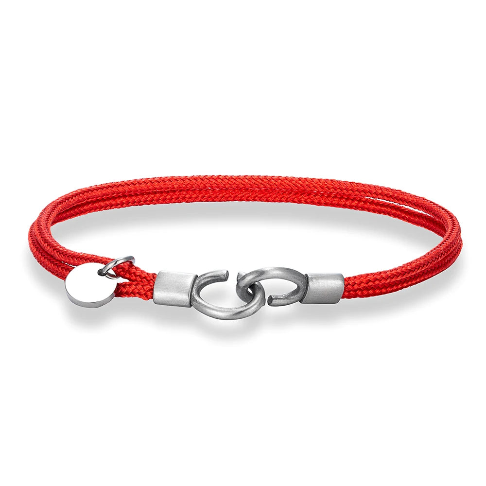 MKENDN Minimalist Style Custom Name Engrave Logo Id Bracelets Couple Handcuffs Cord Bracelet  Menottes Bijoux Gifts