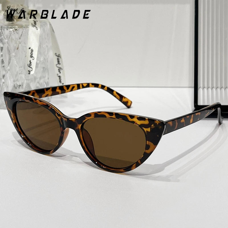 2025 Cute Sexy Vintage Cat Eye Sunglasses Brand Design Woman Small Triangle Retro Ladies Sun Glasses Thick Female Oculos De Sol