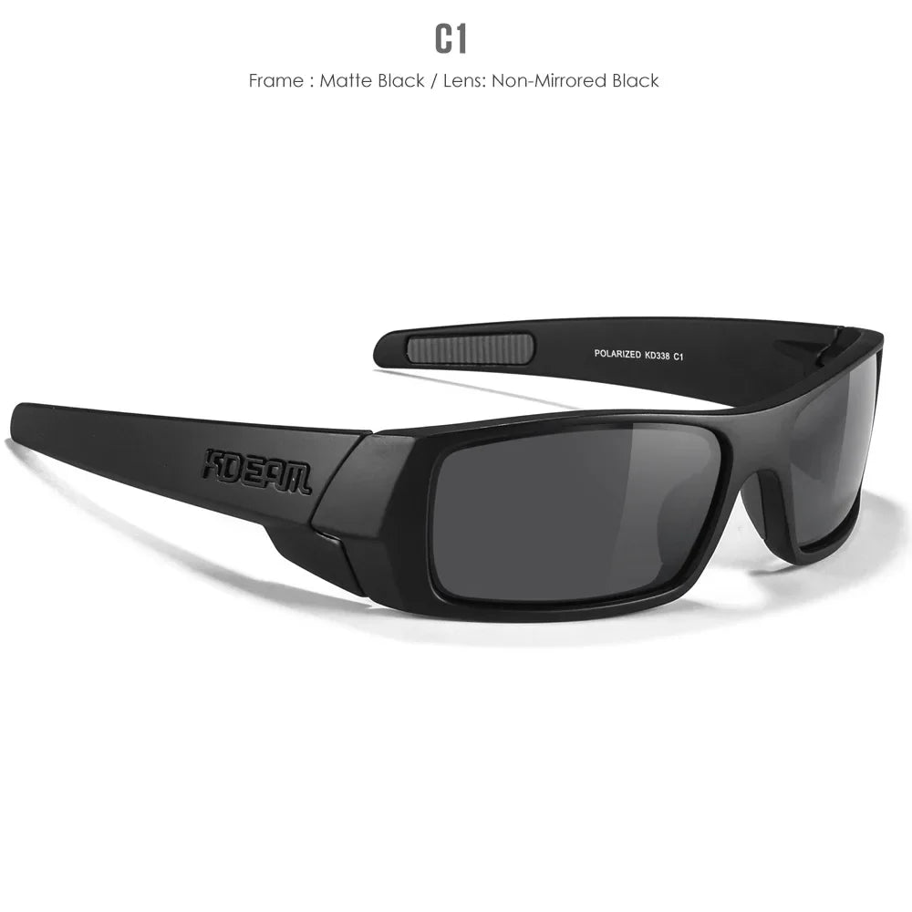 KDEAM Polarisierte Sonnenbrille für Damen und Herren, Autofahrerbrille, rechteckige Sonnenbrille für Herren, vielseitiger Augenschutz, UV400-Schutz