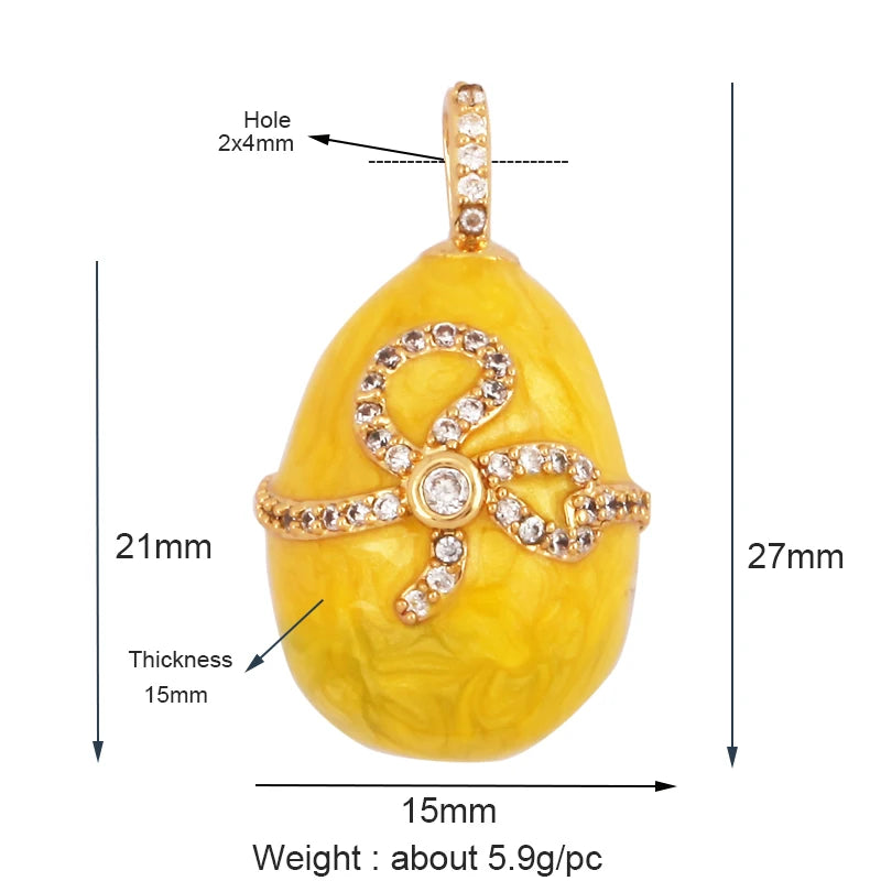 Fashion Newest Colourful Enamel Ball Shape Big Size Charm Pendant,Gold Plated Eye Flower DIY Necklace Jewelry Accessories L04