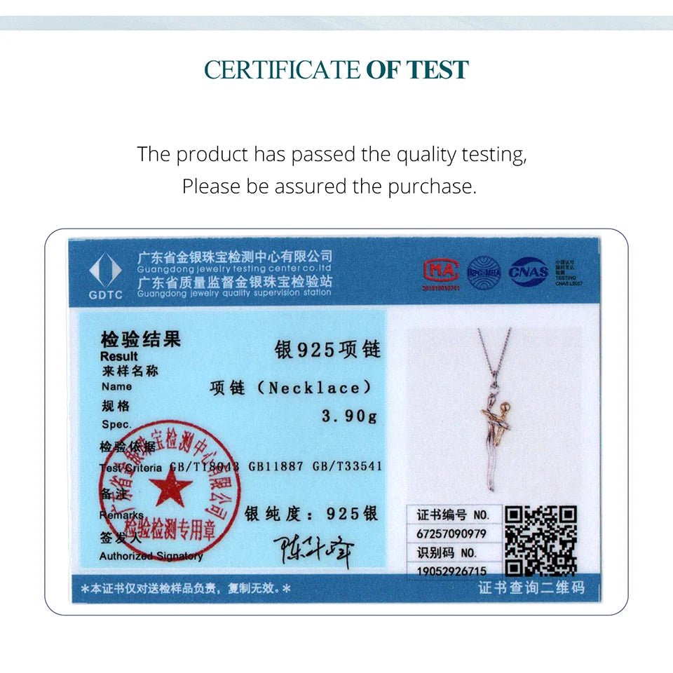 BAMOER 925 Sterling Silver Two-tones Hug Necklace, Detachable Mother and Child Pendant for Family Special DIY Love Jewelry