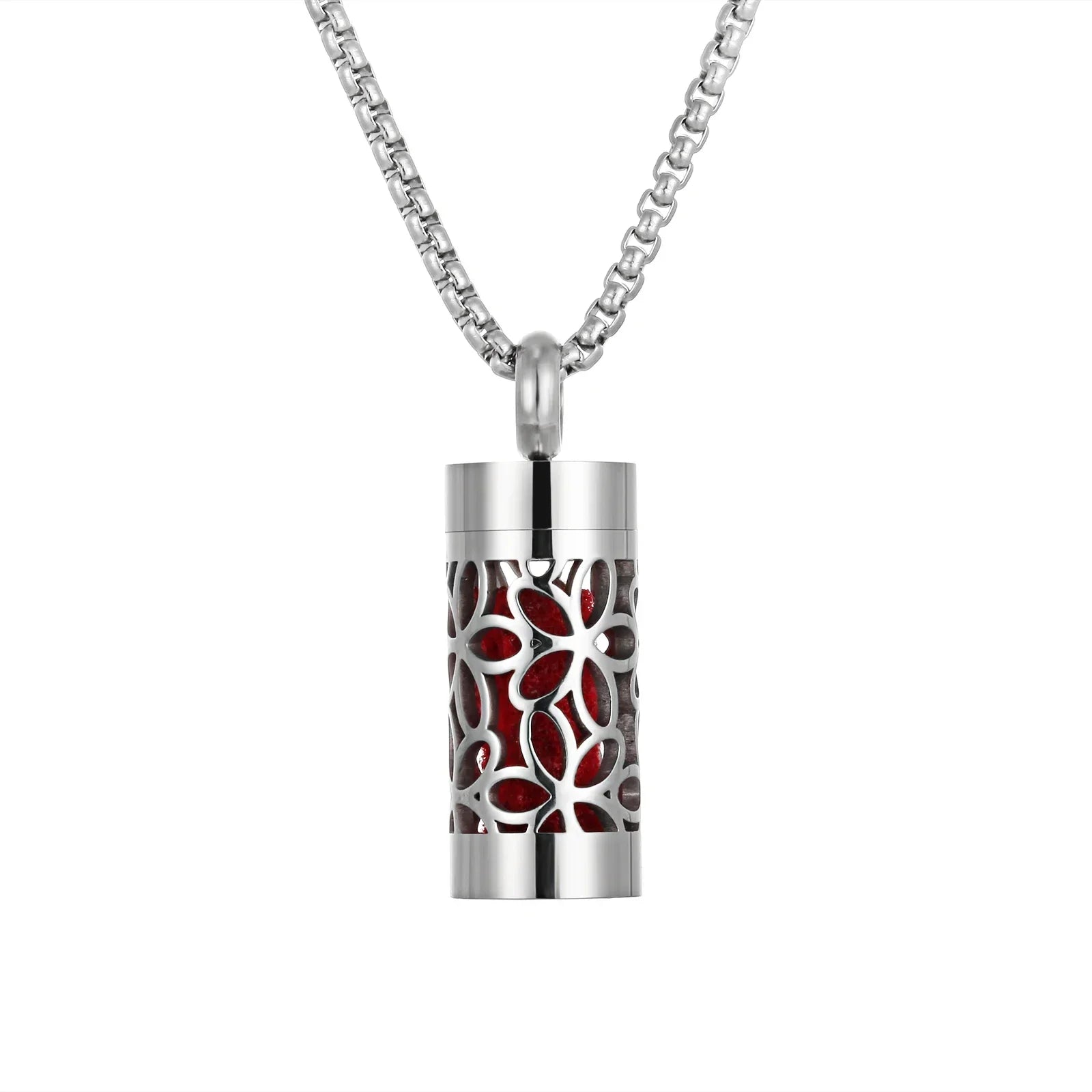 New Stainless Steel Aromatherapy Jewelry Necklaces Perfume Essential Oil Diffuser Pendant Necklace Flower Locket Aroma Necklaces