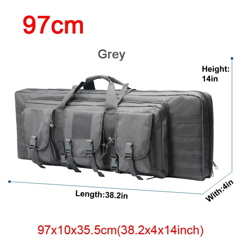 81 97 106 122cm Tactical Gun Bag Double Rifle Case  Molle Rifle Bag Sniper Airsoft Gun Case Backpack Hunting Gun Holster