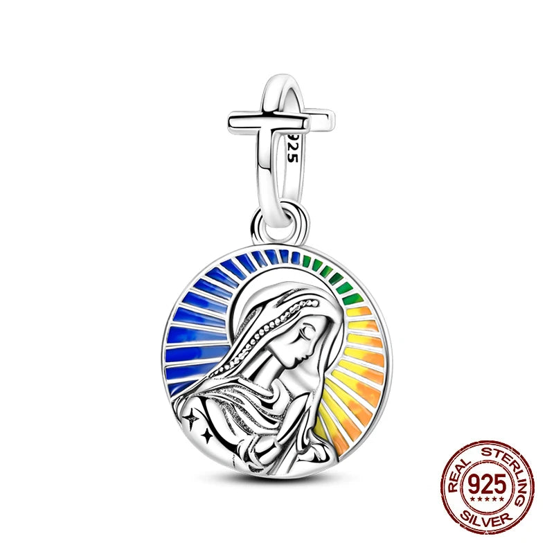 100% 925 Sterling Silver Sacred Angel Colorful Wings Life Tree Charms Beads Fit Original Bracelets DIY Jewelry For Woman Gifts