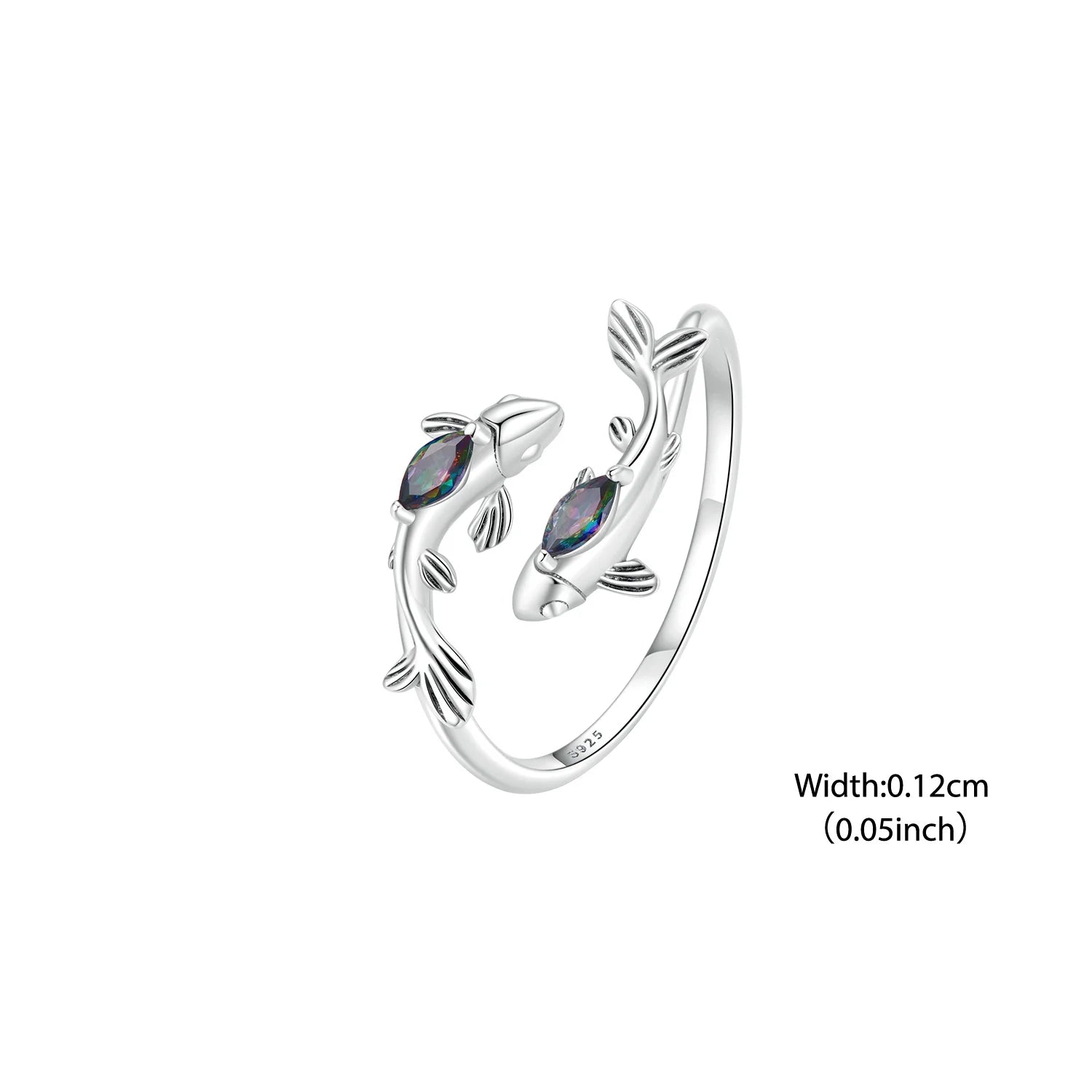 BISAER 925 Sterling Silver Constellation Open Ring Aries Pisces Sagittarius Cancer Scorpio Band for Women Party Fine Jewelry