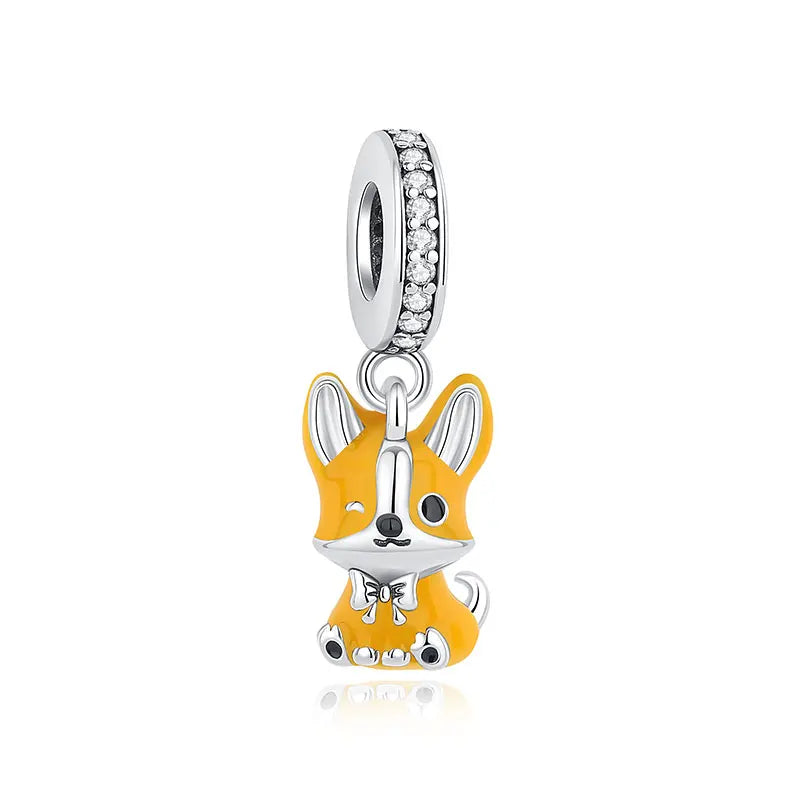 Original 925 Sterling Silver Charms Love Pets Dog Cat Paw Print Pendant Beads Fit Brand Bracelets Necklaces Women DIY Jewelry - Madeinsea©