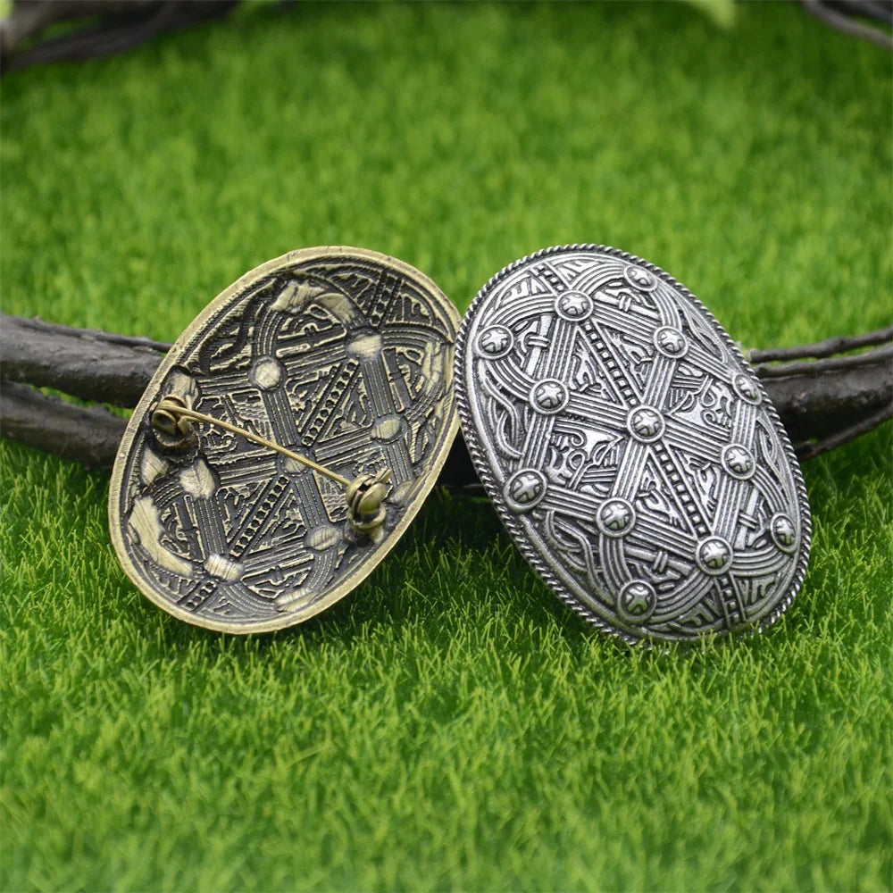 1Pcs Viking Brooch Pin Scandinavian Norse Norway Sweden Iceland Brosch Talisman Jewelry