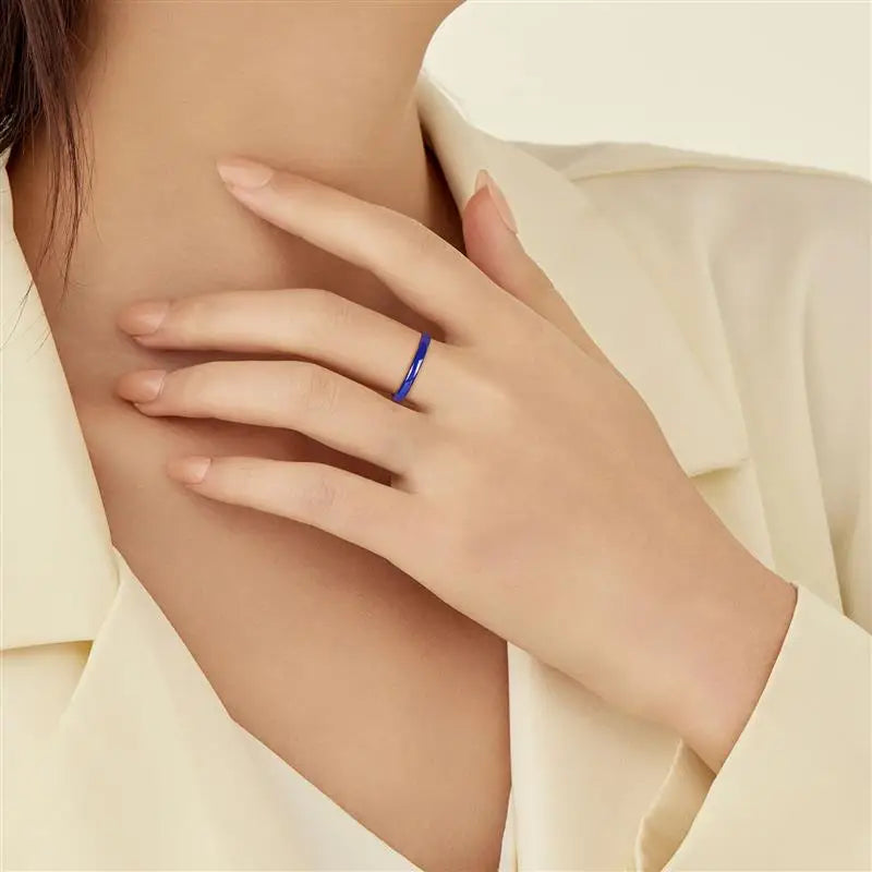 Jiayiqi Light Black White Ceramic Rings for Women Men Smooth Cut Surface Ceramic Jewelry Ring Fashion Jewelry Women Ring