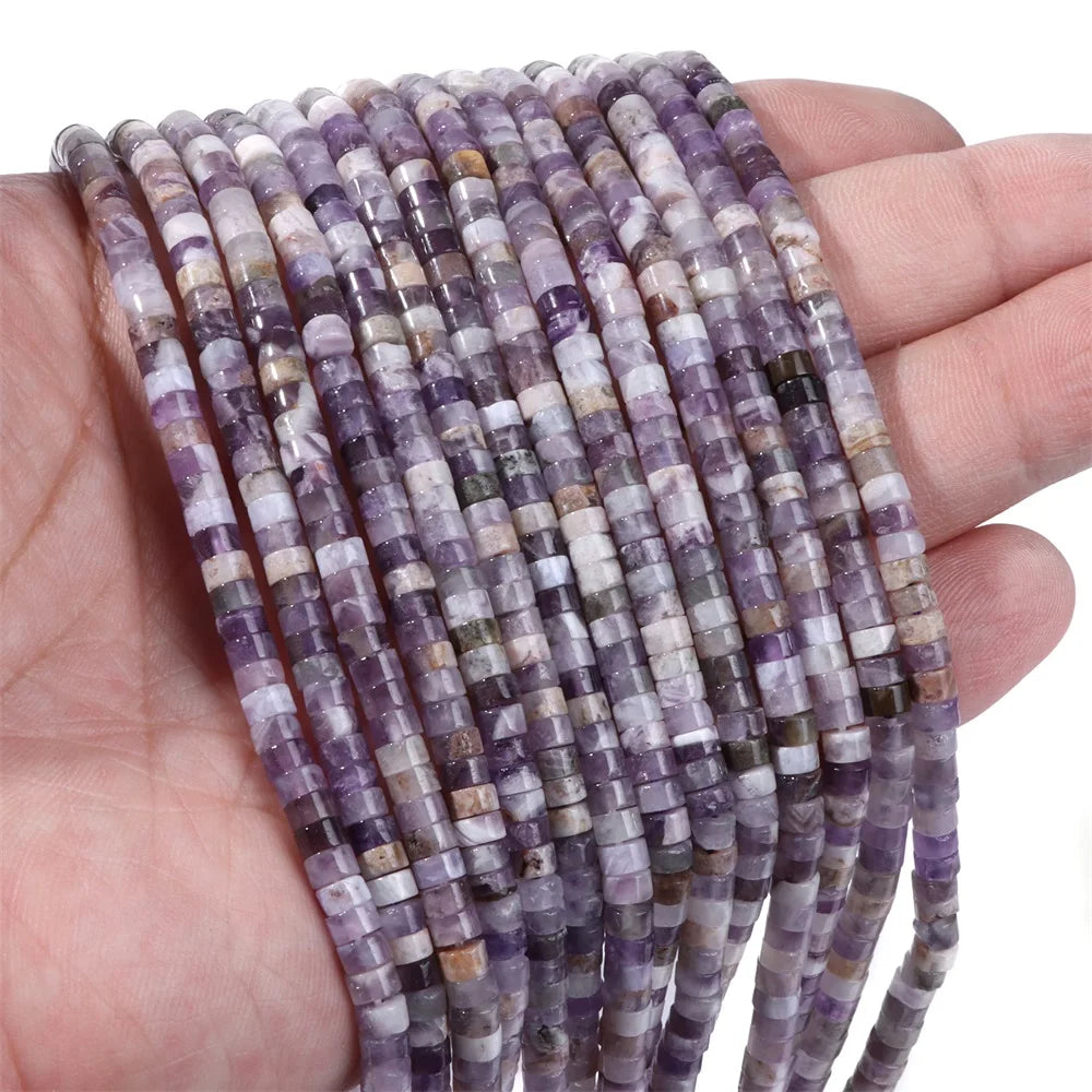 New Arrival Pink Stone Bead Natural Rose Quartzs Jades Jaspers Rondelle Shape Loose Beads For Jewelry Making  Accessories 2x4mm