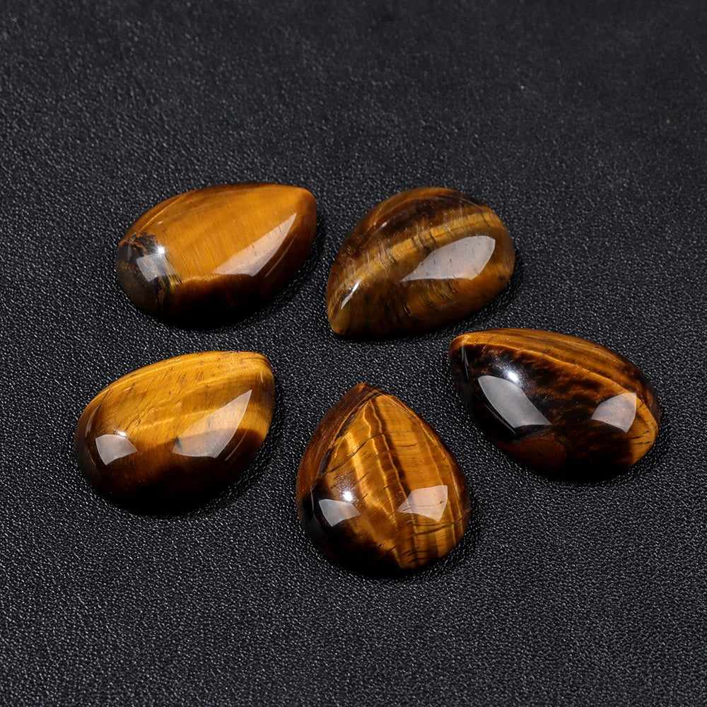 18X25MM Multi-color Natural Stone Cabochon Water Drop Shape Agat Quartz Opal Cabochons Stone For Jewelry Making DIY Accessories