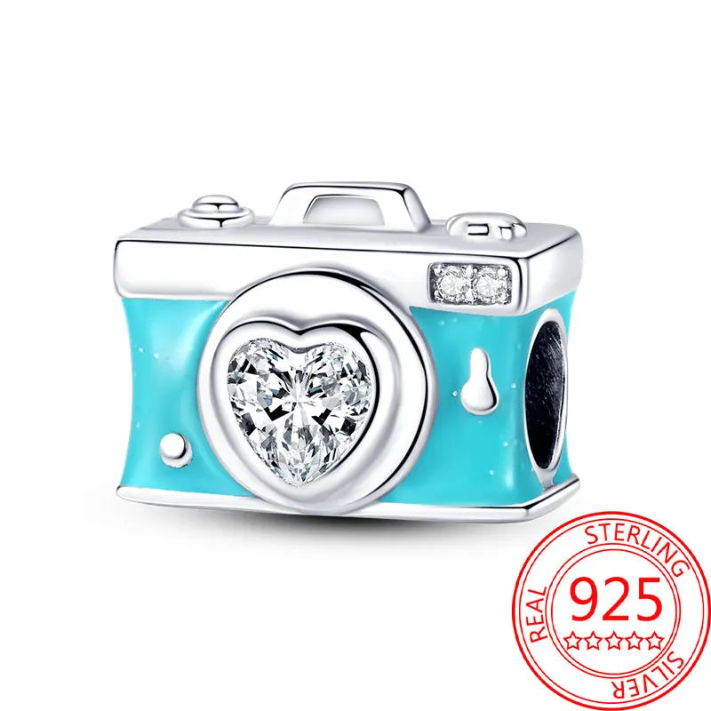 925 Sterling Silver Paris Tower Aircraft Travel Charm Pendant Beads Fit Charm Original Bracelet for Women Jewelry Making