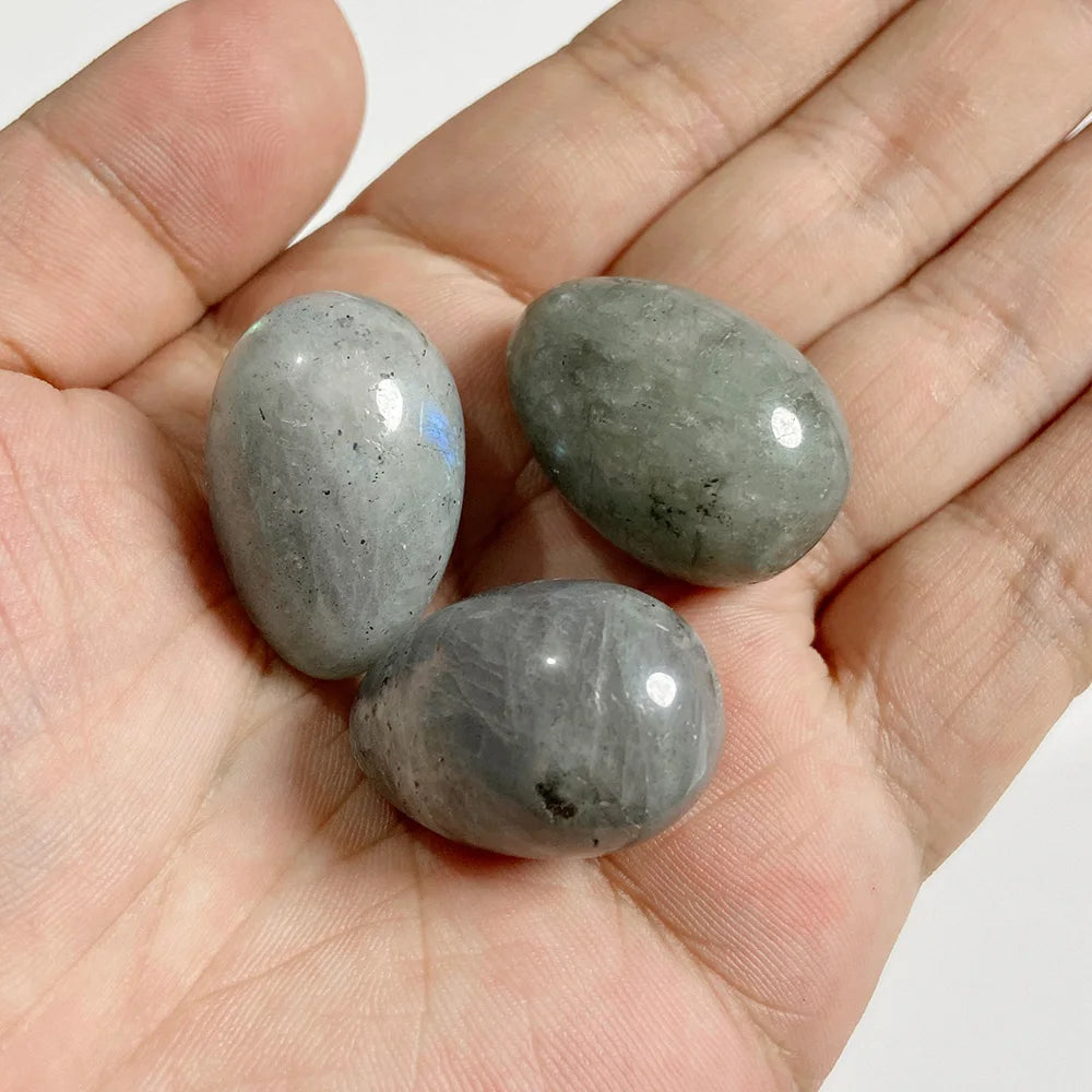 20x30mm Natural Egg Shape Stone Ornament Opal Quartzs Power Minerals Polished Reiki Fish Tank Home Decoration Jewelry Gifts