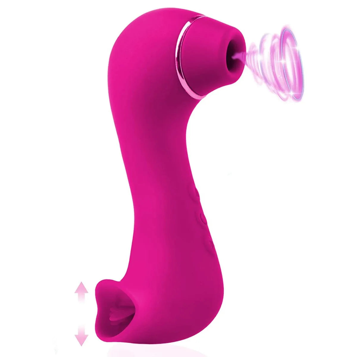 Double Stimulation Clitoral Sucking Vibrator  Clit Tongue G spot Massager Oral Nipple Vaginal Sex Toys for Women & Couples