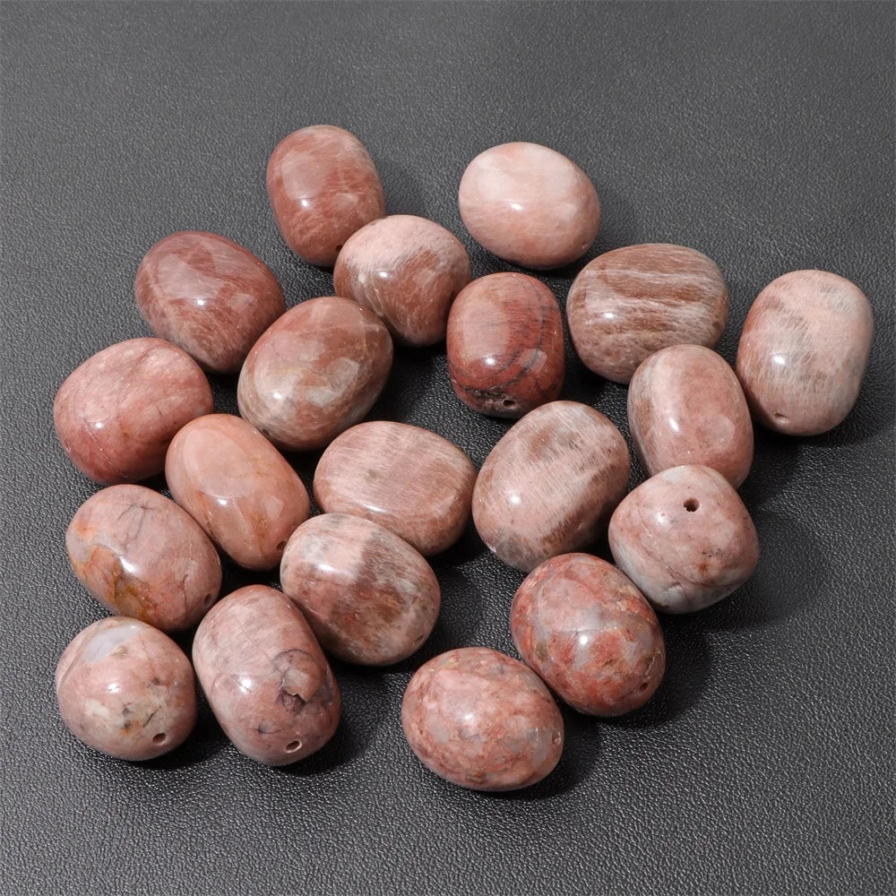 5PCS/lot Natual Stone Beads Oval Irregular Prehnite Quartzs Agat Loose Spacer Charms Bead For Jewelry Making Bracelets Necklace