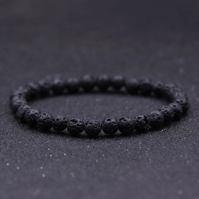 Artifact Meditation Healing Bracelet Men 4mm/6mm/8mm/10mm Tiger Eyes Obsidian Stone Beaded Braslet Father Day Gift Yoga Braclet