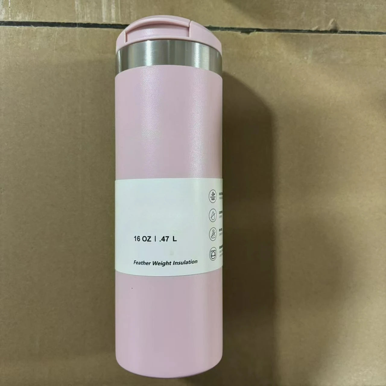 16 Oz Stainless Steel Vacuum Bottle Hot and Ice Cup Water Thermos Travel Mug Portable Car Cup New Arrivals Water Bottle