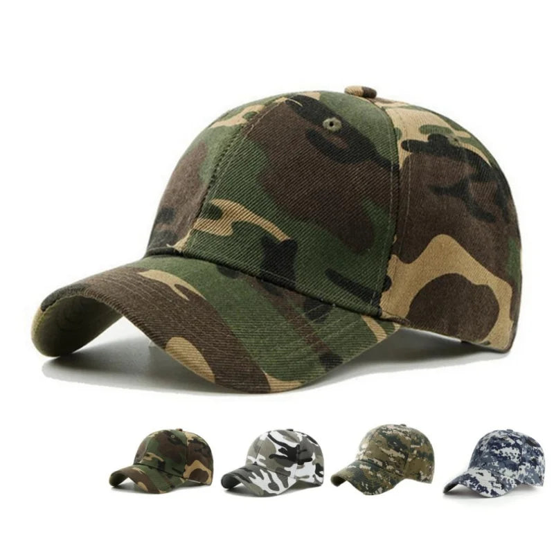 Outdoor Sunscreen Cycling Motorcycle Sunhat Camouflage Printed Sports Jungle Hiking Hunting Sunscreen Visors Golf Baseball Caps