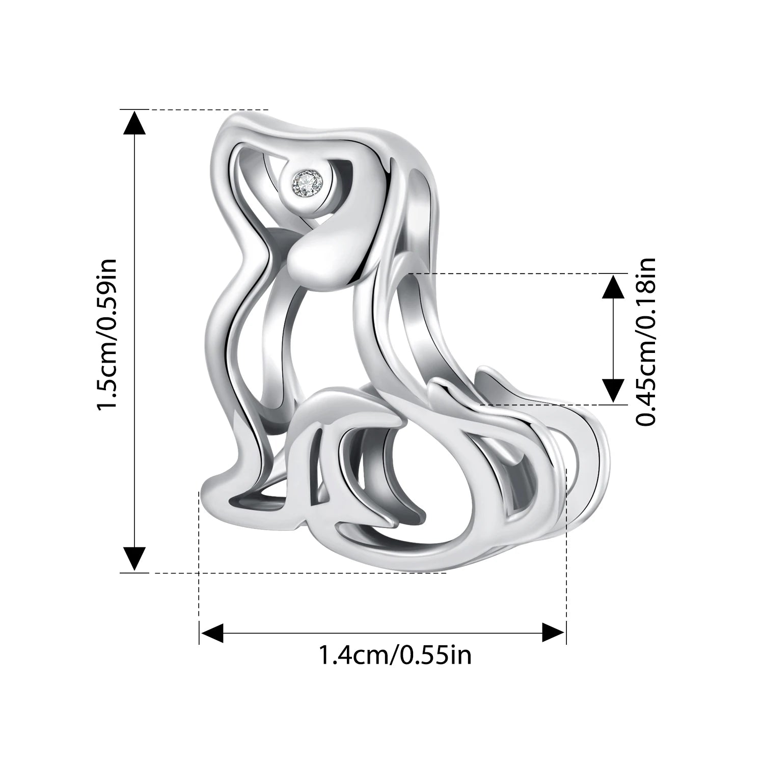 BISAER 925 Sterling Silver Pet Dog Charm Cute Cat Bead Hamster Elephant Animal Pendant For Women DIY Bracelet Fine Jewelry Gift