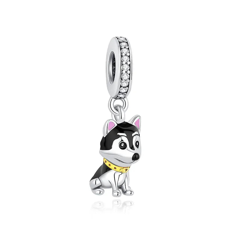 Original 925 Sterling Silver Charms Love Pets Dog Cat Paw Print Pendant Beads Fit Brand Bracelets Necklaces Women DIY Jewelry - Madeinsea©