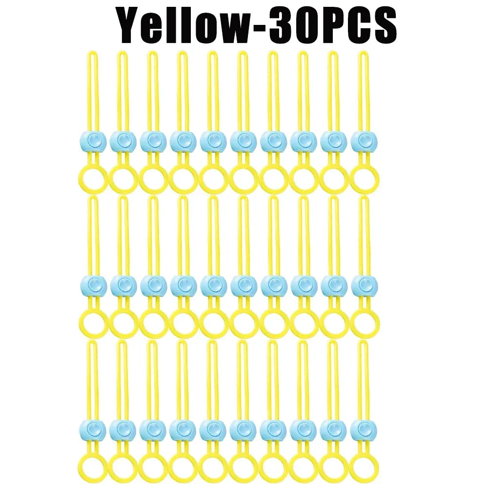 Upgraded Snack Bag Sealing Strap Food Bag Clips Multi-Purpose Sealer Reusable Cable Ties for Home Kitchen Office - Madeinsea©