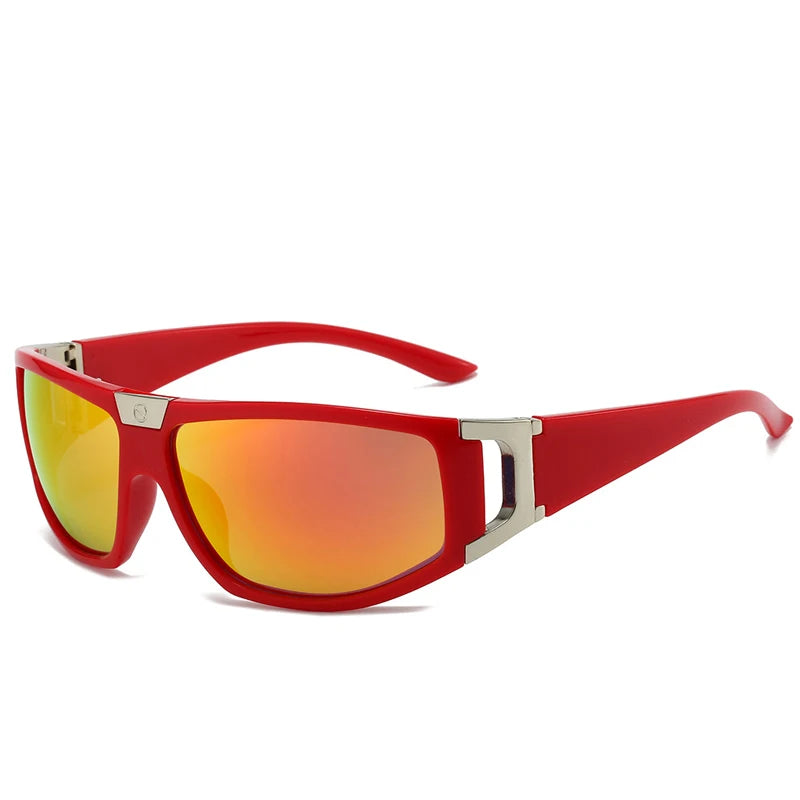 2025 New Men's Y2K Punk Rectangle Sunglasses Outdoor Cycling Sports Sun Glasses Women Vintage Shades Trendy Goggle Eyewear 2000S