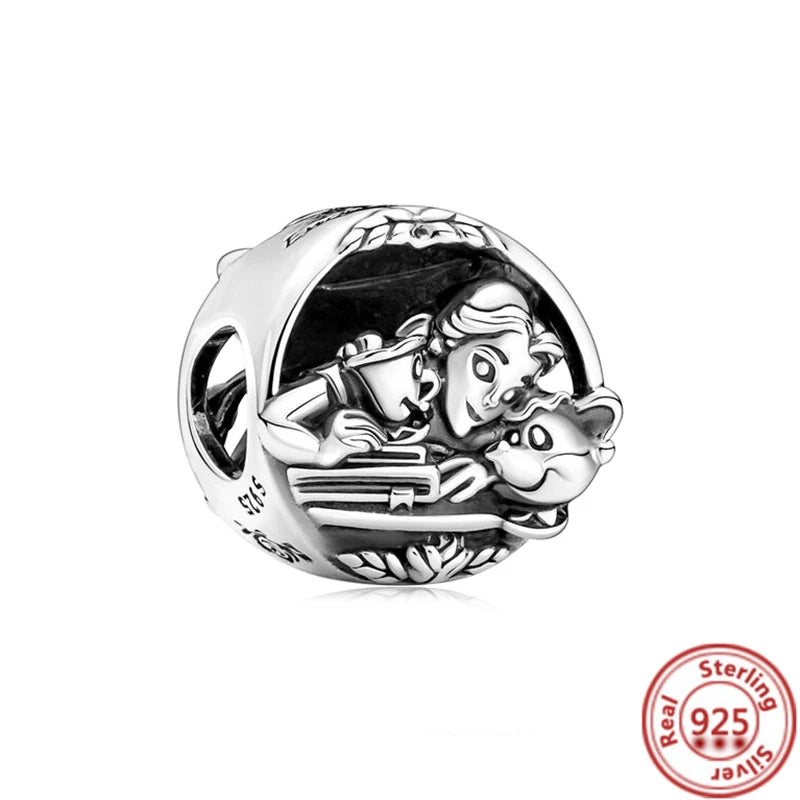 MINISO Disney Hot selling S925 Sterling Silver Harry Potter Charm Suitable Original Pandora Bracelet Exquisite Gift For Women
