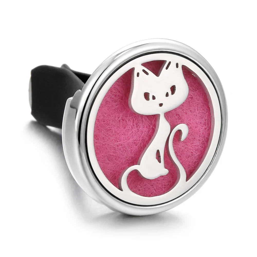 10PCS/LOT Wholesale Car Perfume Diffuser Car Clips Pendants Lockets Perfume Essential Oil Diffuser Aromatherapy Pendant Necklace