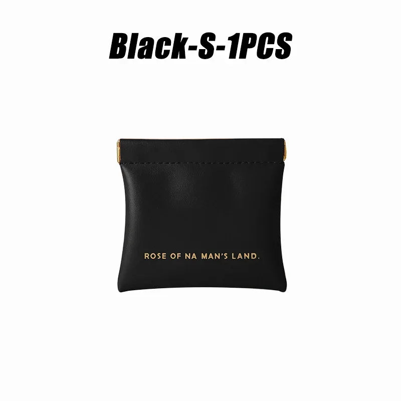 Small Makeup Bag Data Mini Portable Cable  Digital Storage Bag Automatically Closes Wired Earphones Carrying Bag Power Charger