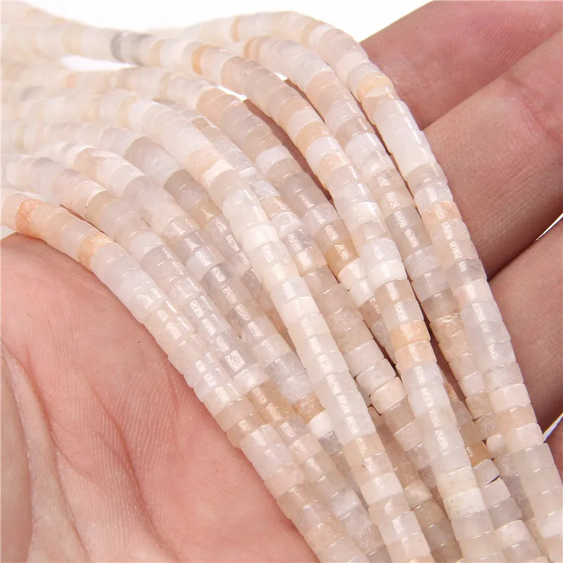 New Arrival Pink Stone Bead Natural Rose Quartzs Jades Jaspers Rondelle Shape Loose Beads For Jewelry Making  Accessories 2x4mm