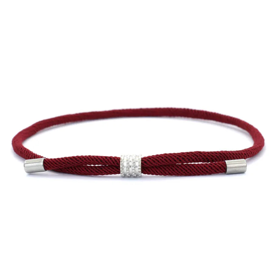 Stylish Grade A 3mm Thin Rope Bracelet Men Women Unfading Stainless Steel Charm Lucky Red Thread Braslet Friendship Braclet Gift