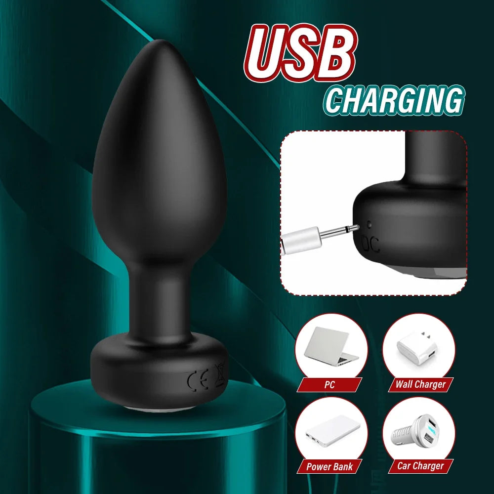 APP Wireless Control Anal Vibrator Butt Plug Men Prostate Massager Stimulator Female Masturbator Adult Sex Toys for Women Gay - Madeinsea©