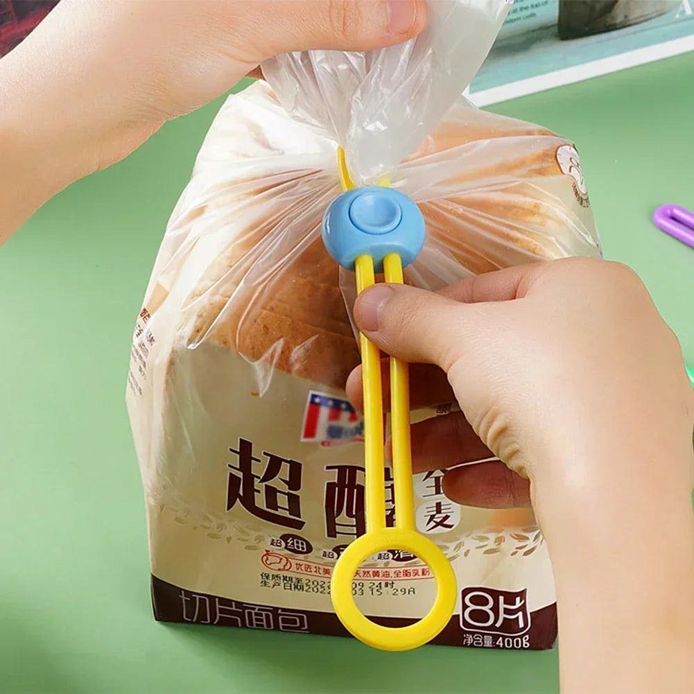 Upgraded Snack Bag Sealing Strap Food Bag Clips Multi-Purpose Sealer Reusable Cable Ties for Home Kitchen Office - Madeinsea©