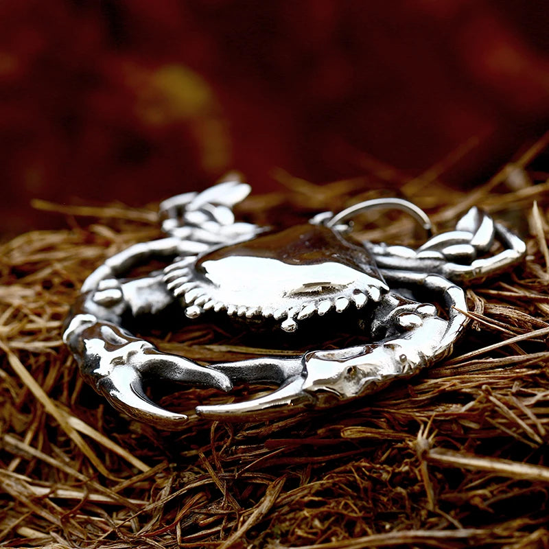 Stainless Steel Crab Pendant