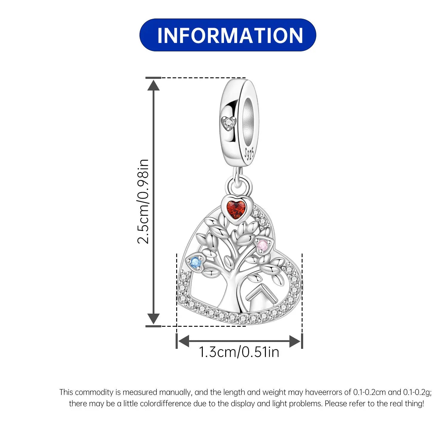 PANPOKI 925 Sterling Silver Love Family Life Tree Beads Original Pendants Bracelet Charm Jewelry Party DIY Trendy Gifts