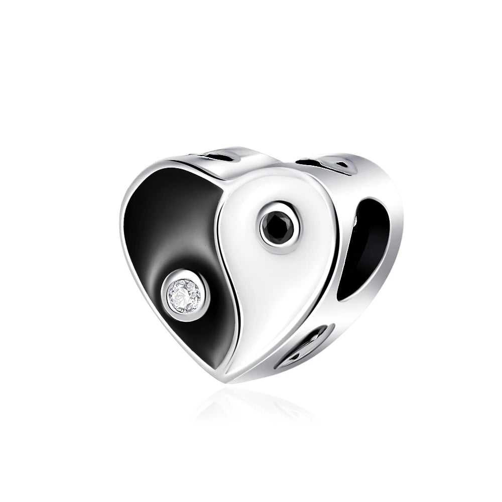 New European Style 925 Silver Black, Bagua, Watch Computer, Camera, Cat, Bead Pendant, Original Bracelet DIY Women's Jewelry