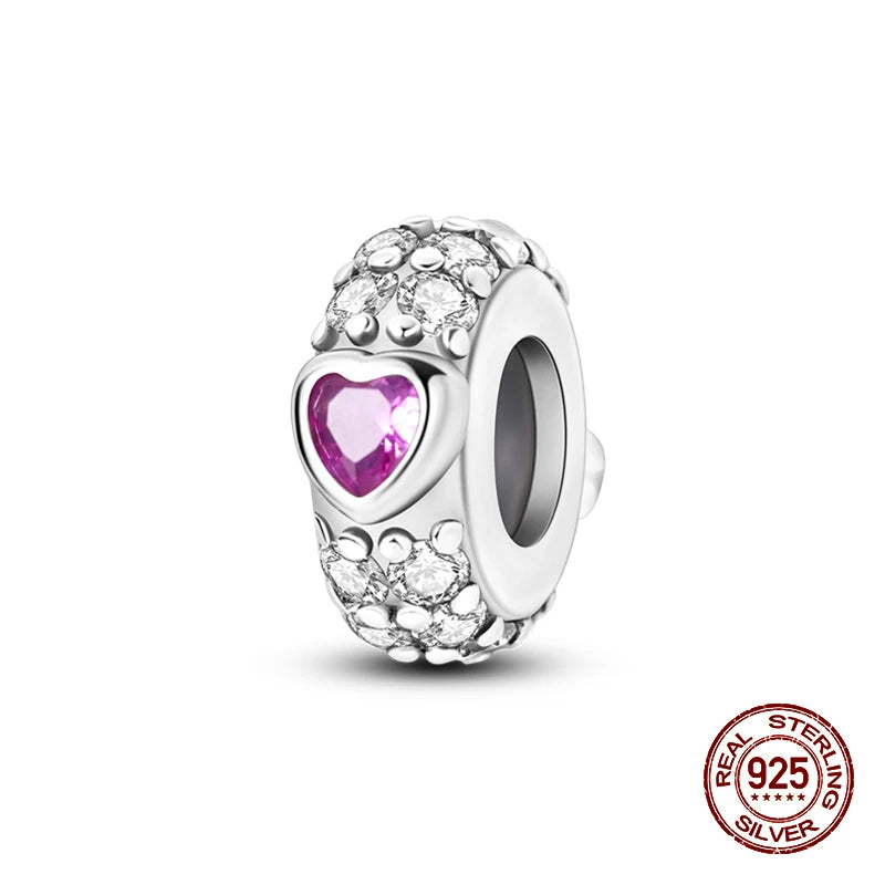 100% 925 Sterling Silver Perfume Headphones Pink Princess Daily Charms Beads Fit 3mm 925 Original Bracelet Fine DIY Jewelry