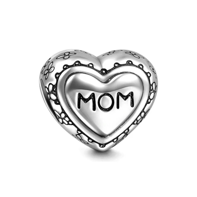 2025 Europe NEW 925 Sterling Silver Family Charm Dangle Pendant Bead Fit Women Original Bracelet Jewelry For Gift Mom Brother