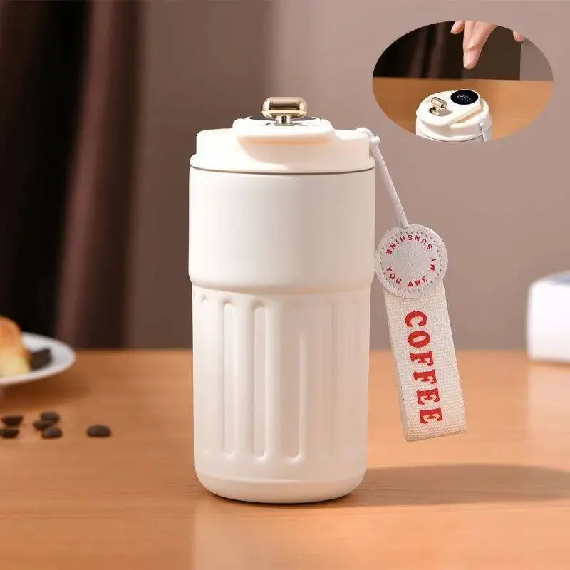 Stainless Steel Smart Thermos Bottle Intelligent Temperature Display Coffee Cup vacuum Flasks Office Cup Business Portable Mug
