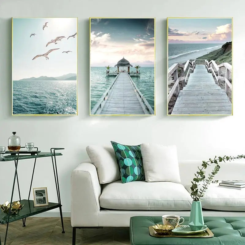 Lienzo artístico de pared del océano marino/decoración del hogar