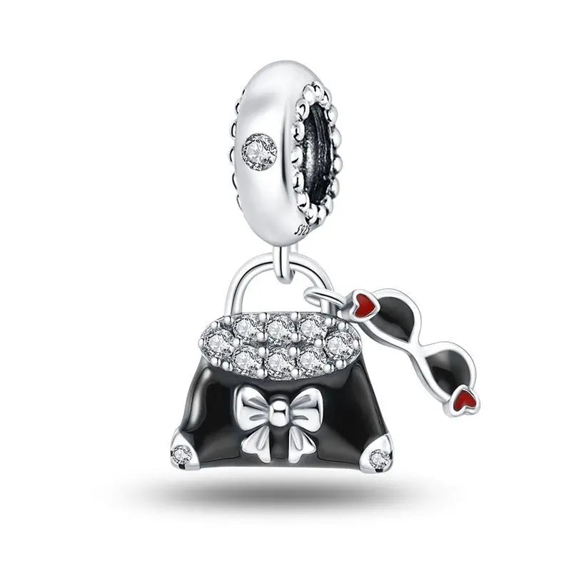 PANPOKI 925 Sterling Silver Classic Love Perfume Bottle Pendants Bracelet Charms Fit Women Jewelry Party Beads DIY Trendy Gifts