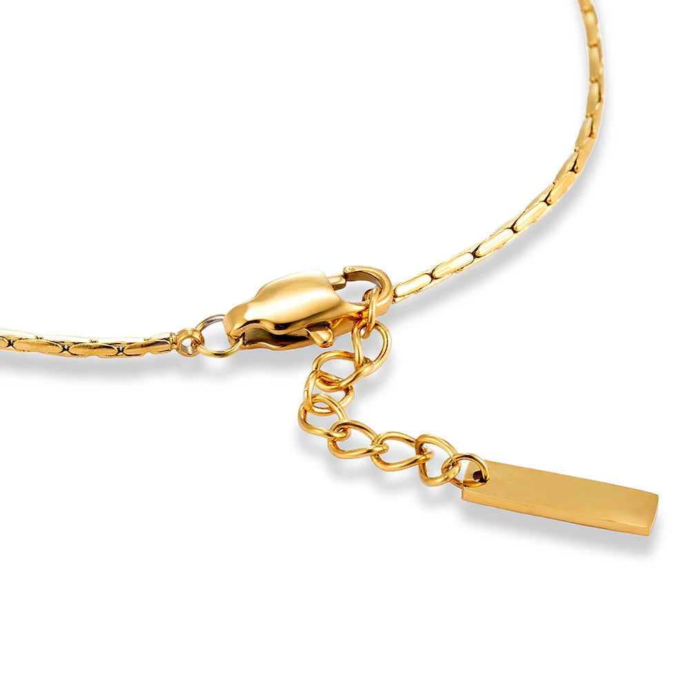 MKENDN Punk Simple Style Men Women Jewelry Non-fading Steel Wire Chain Bracelet Minimalist Bracelet for Men Male Gifts