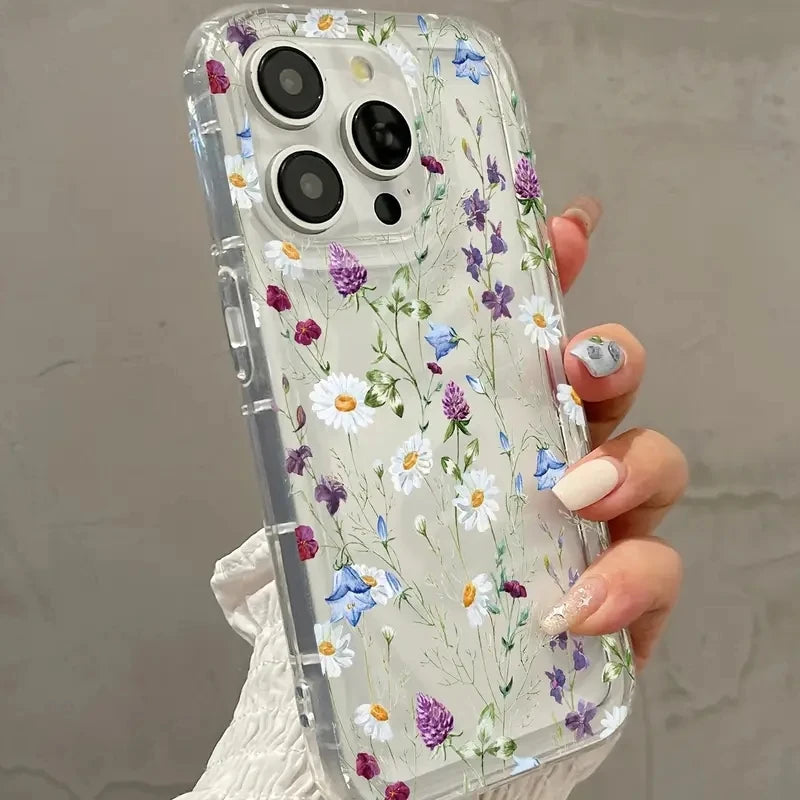 Patterned Printed Simple Transparent Phone Case for Samsung Galaxy S25 S24 S23 Ultra S22 S21 Plus FE A54 A34 A14 A15 A53 A35 A55