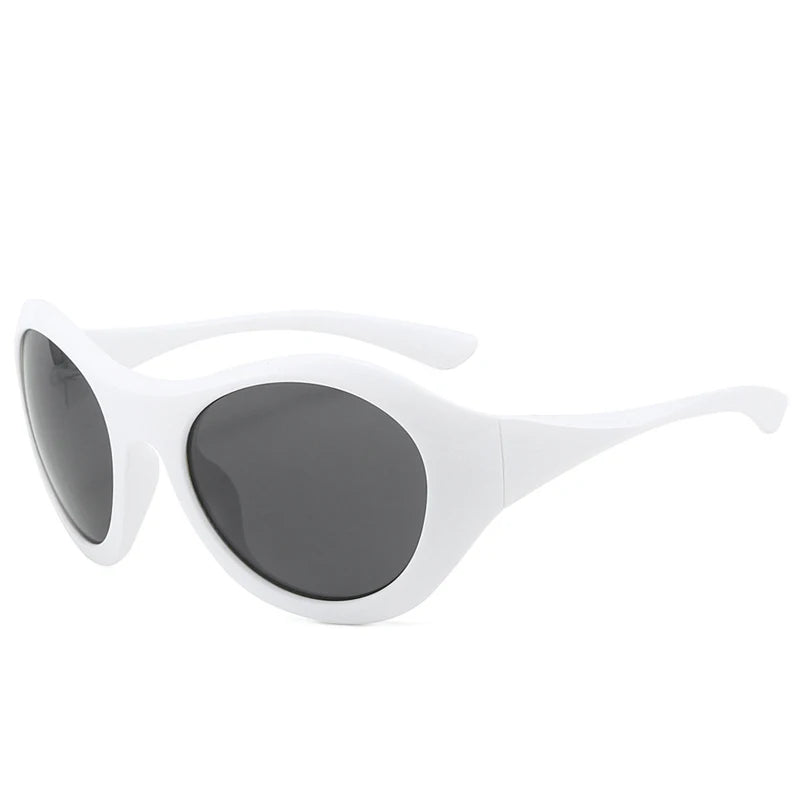 2025 Luxusmarke Design Beliebte übergroße ovale Sonnenbrille Frauen Mode Y2K Punk Männer Outdoor Sports Sonnenbrille Shades UV400